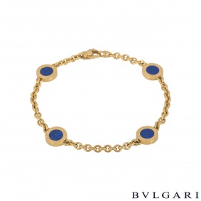 Bvlgari Bvlgari Yellow Gold Lapis Lazuli Bracelet
